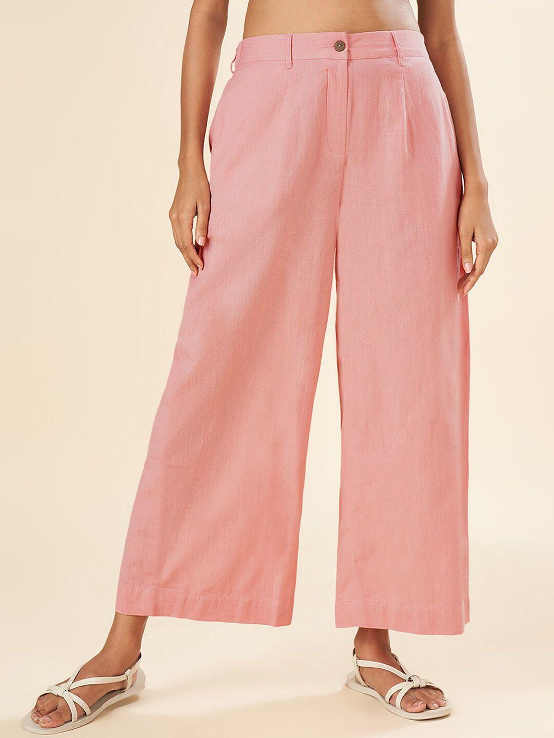 akkriti by pantaloons women mid-rise culottes trousers