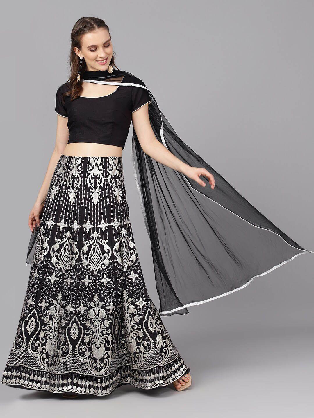 aks couture khari printed ready to wear lehenga & blouse with dupatta