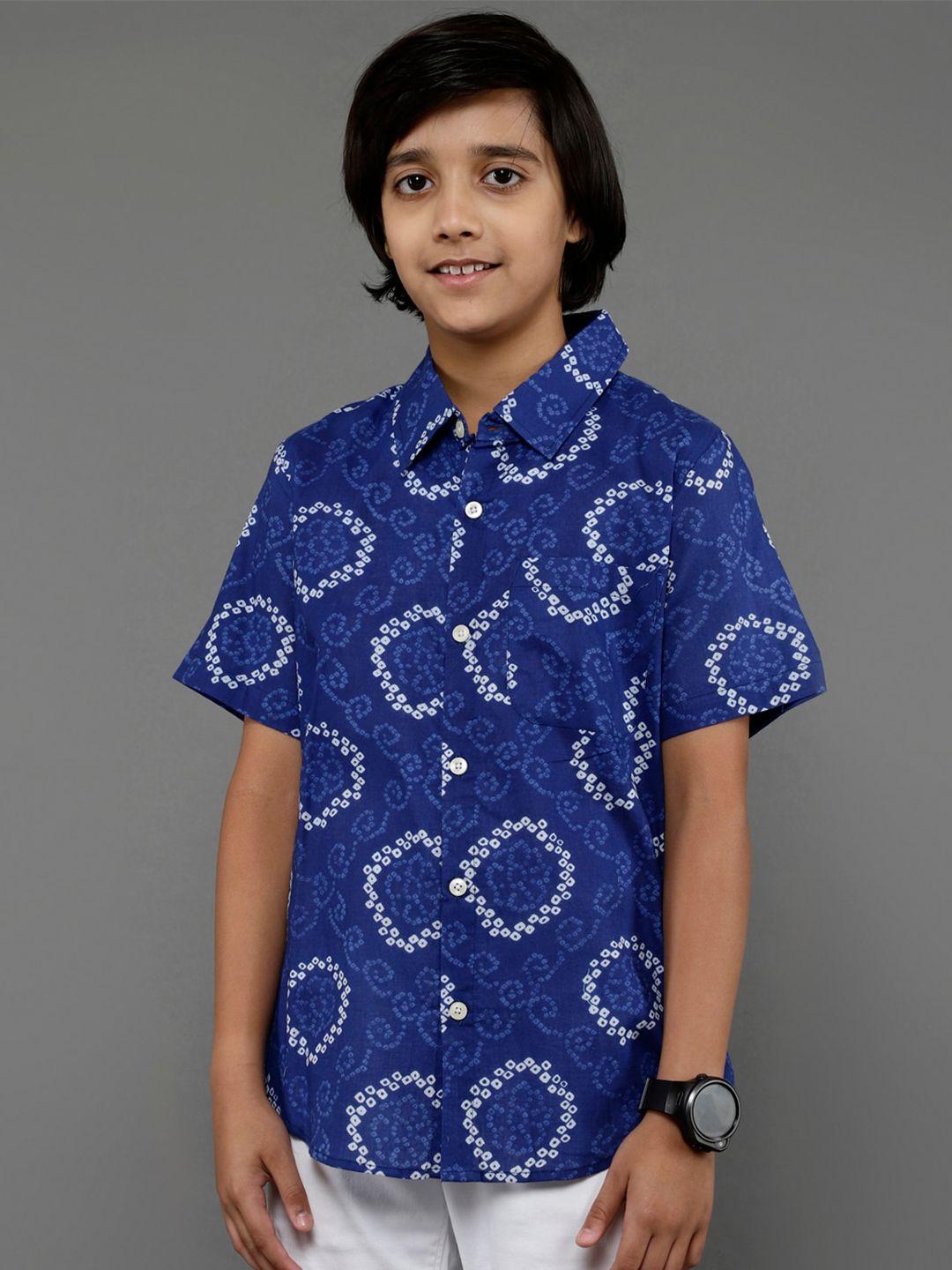 aks kids boys standard opaque printed casual shirt