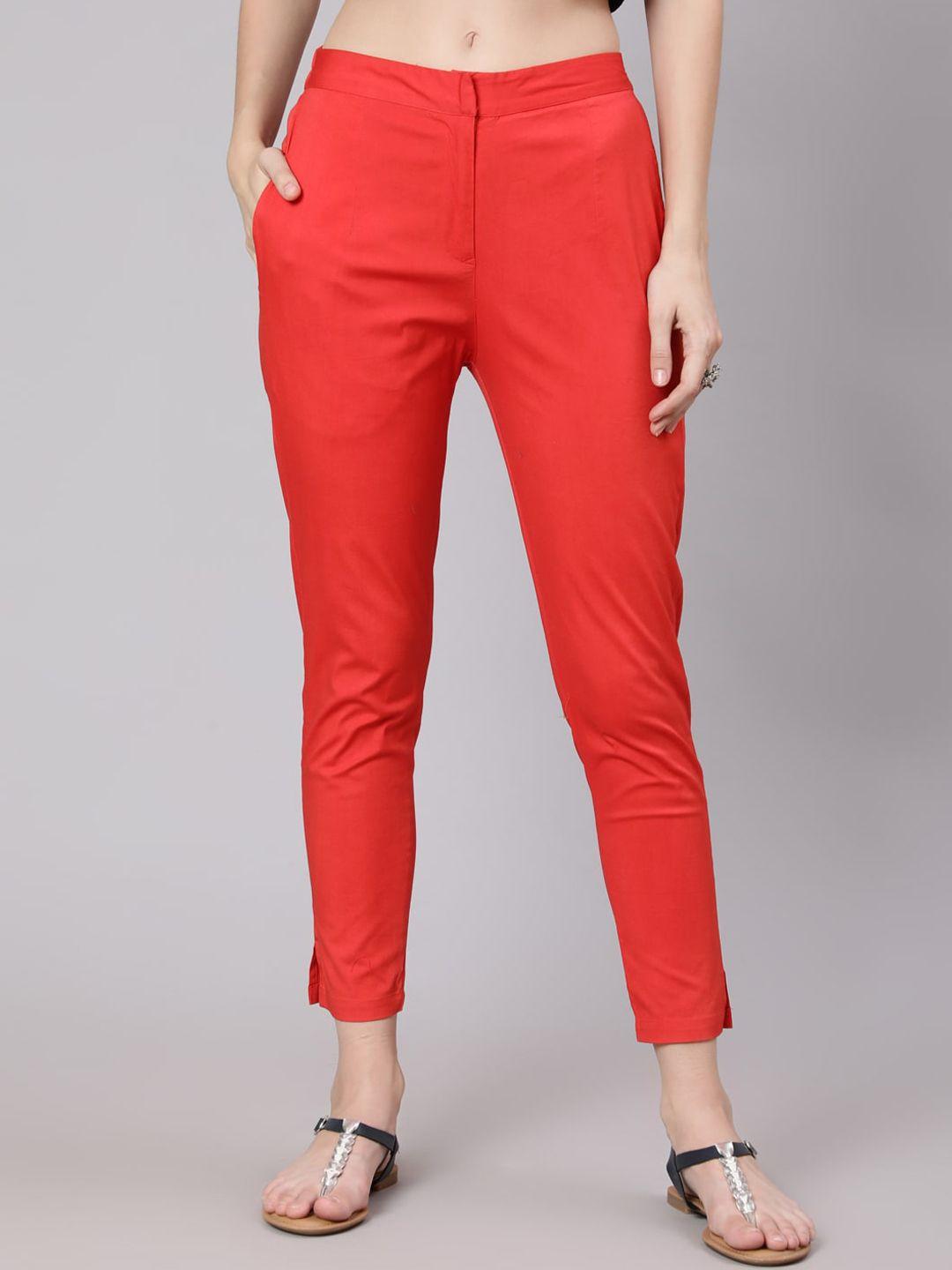 aks women red trousers