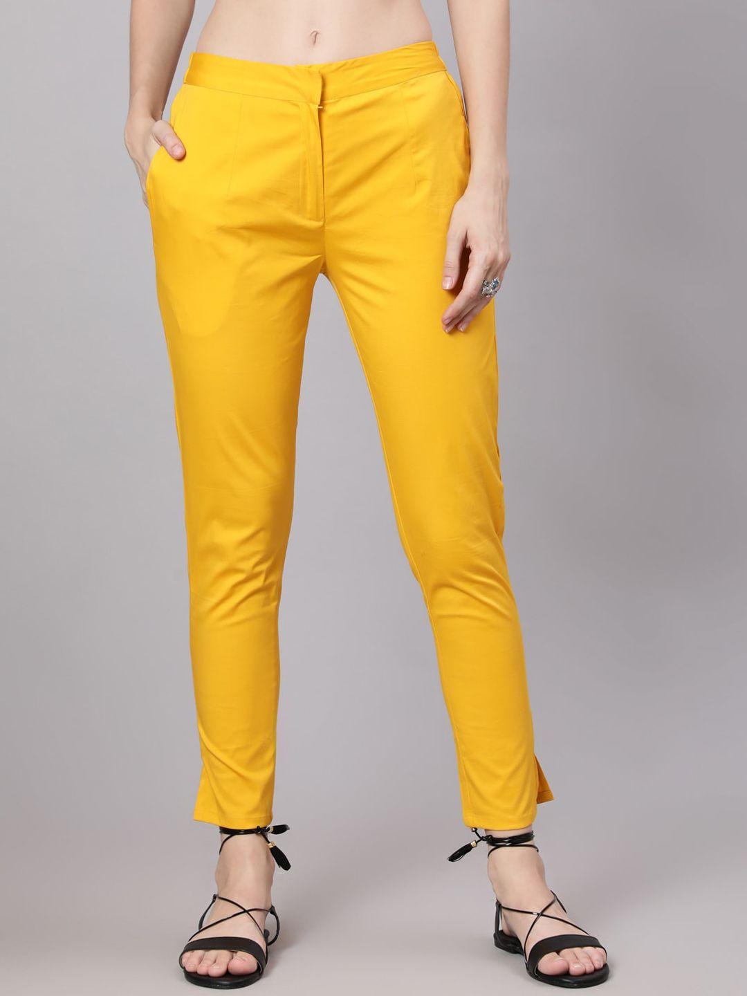 aks women yellow trousers