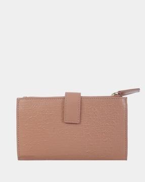 akshara emboss bi-fold leather wallet