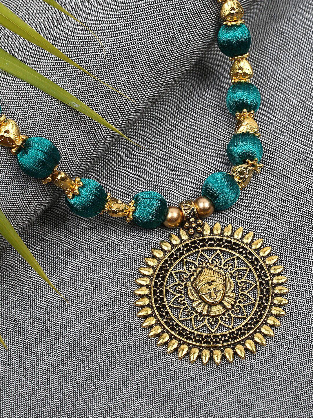 akshara gold-plated necklace