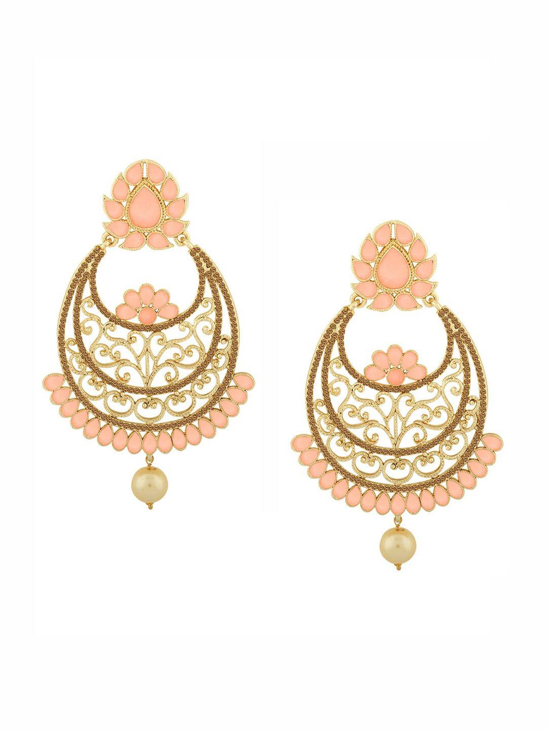 alamod gold plated classic chandbalis earrings