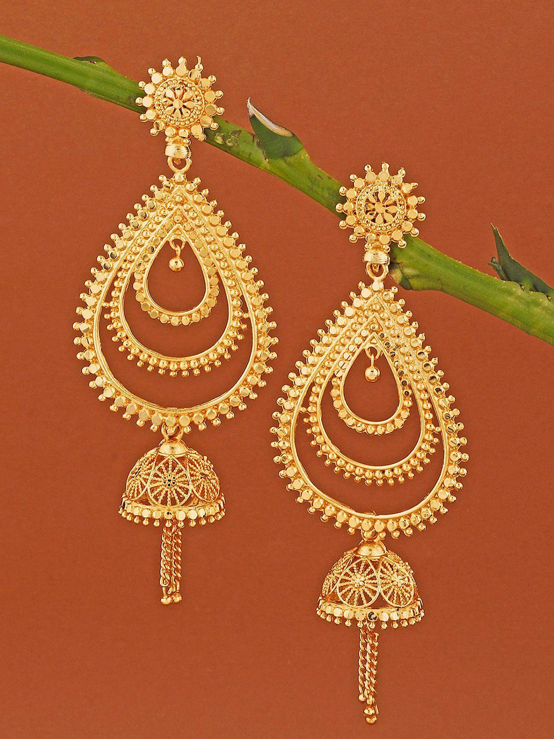 alamod gold-plated classic drop earrings