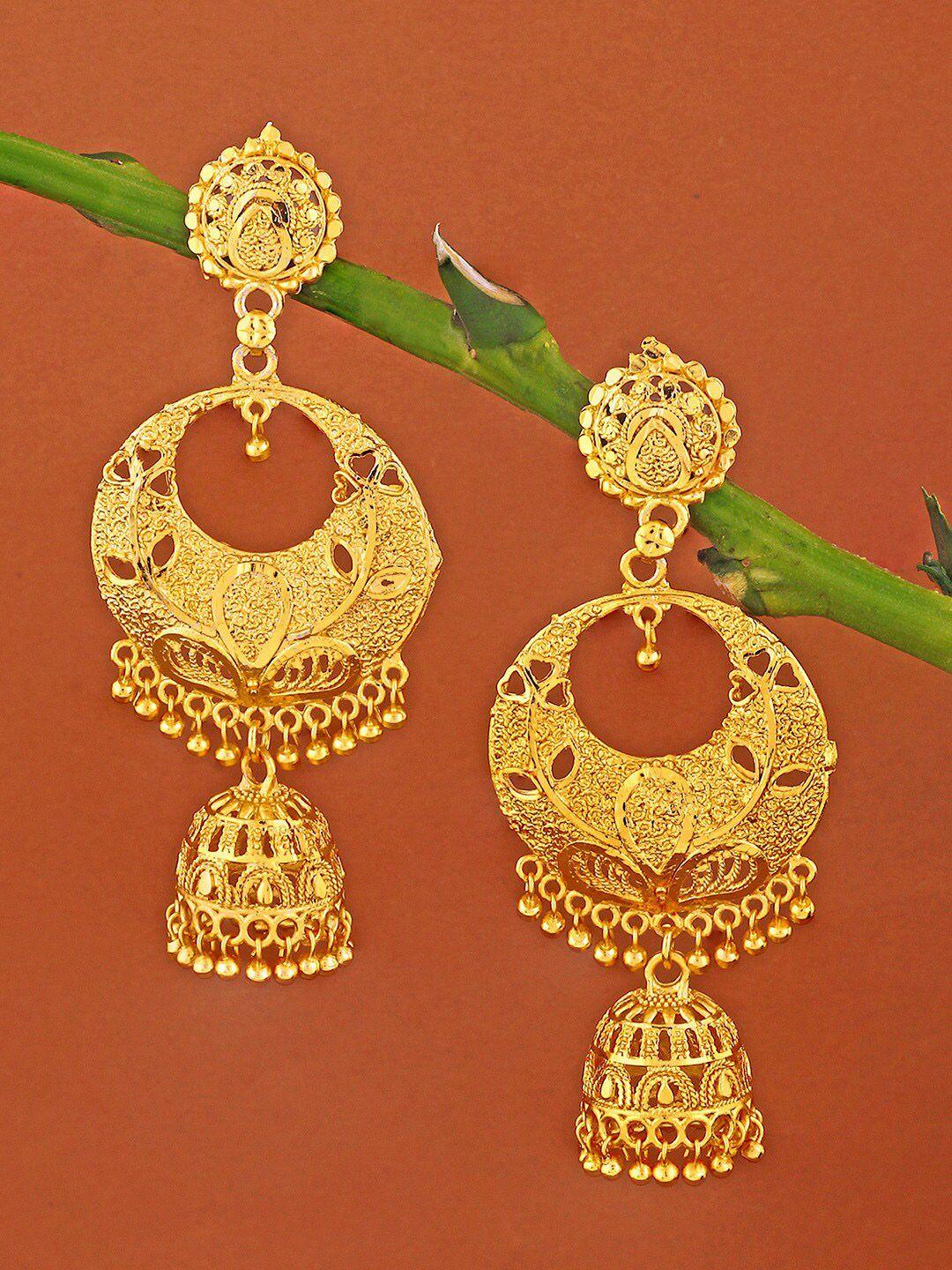 alamod gold-plated classic jhumkas