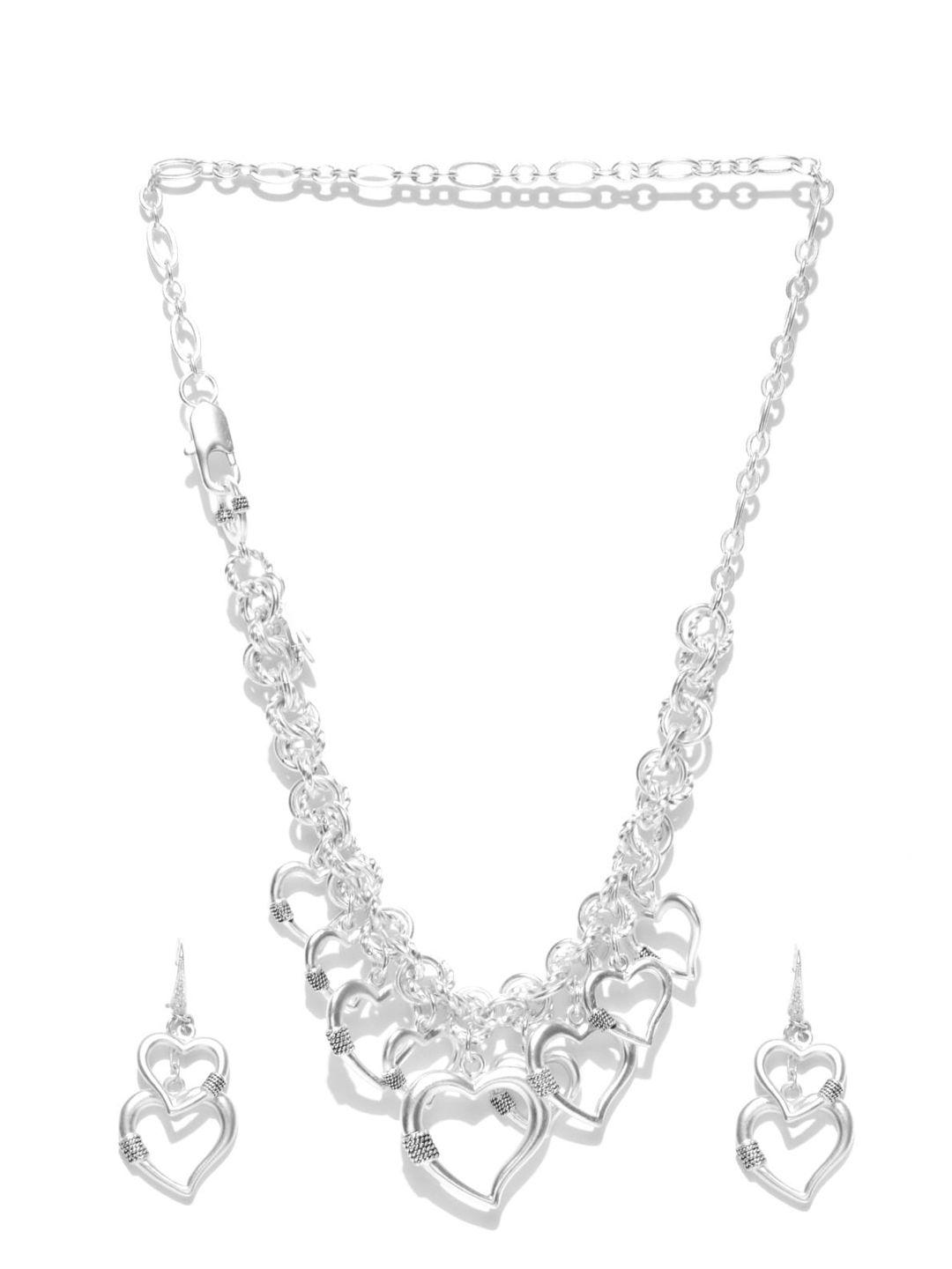 alamod silver-plated necklace and earrings