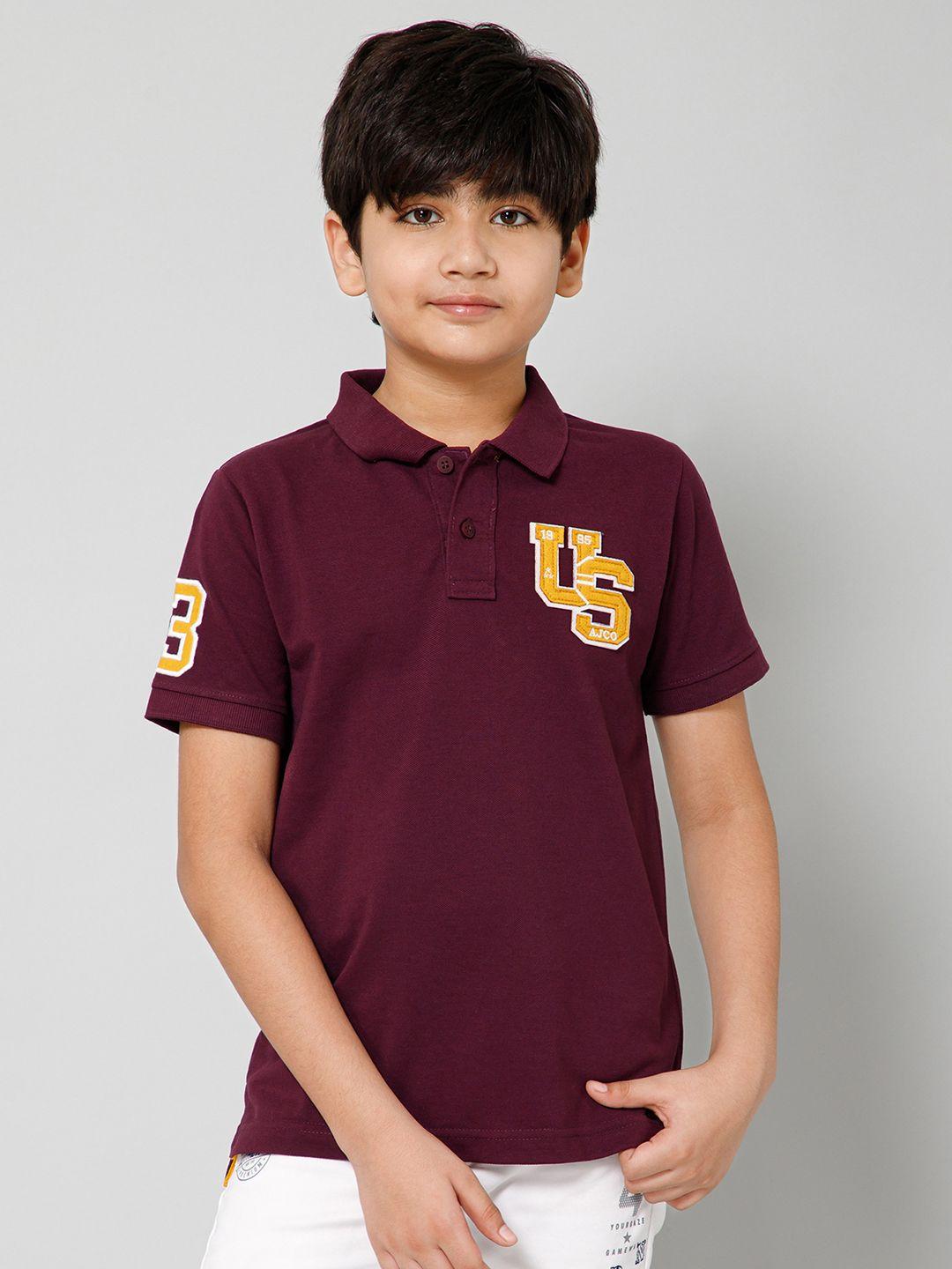 alan jones boys polo collar t-shirt