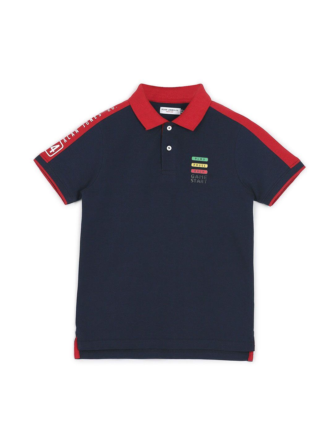 alan jones boys polo collar t-shirt