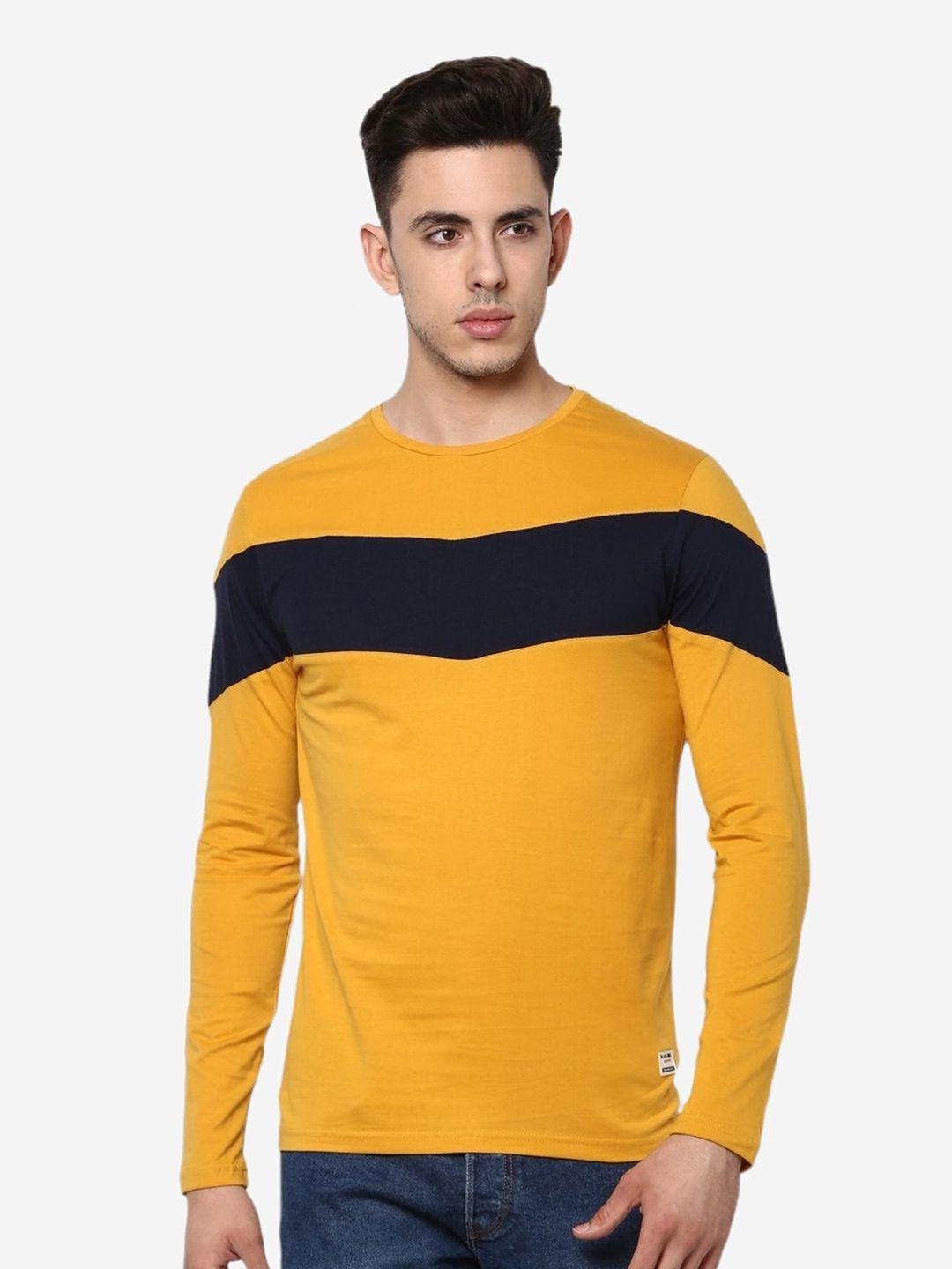 alan jones colourblocked slim fit t-shirt