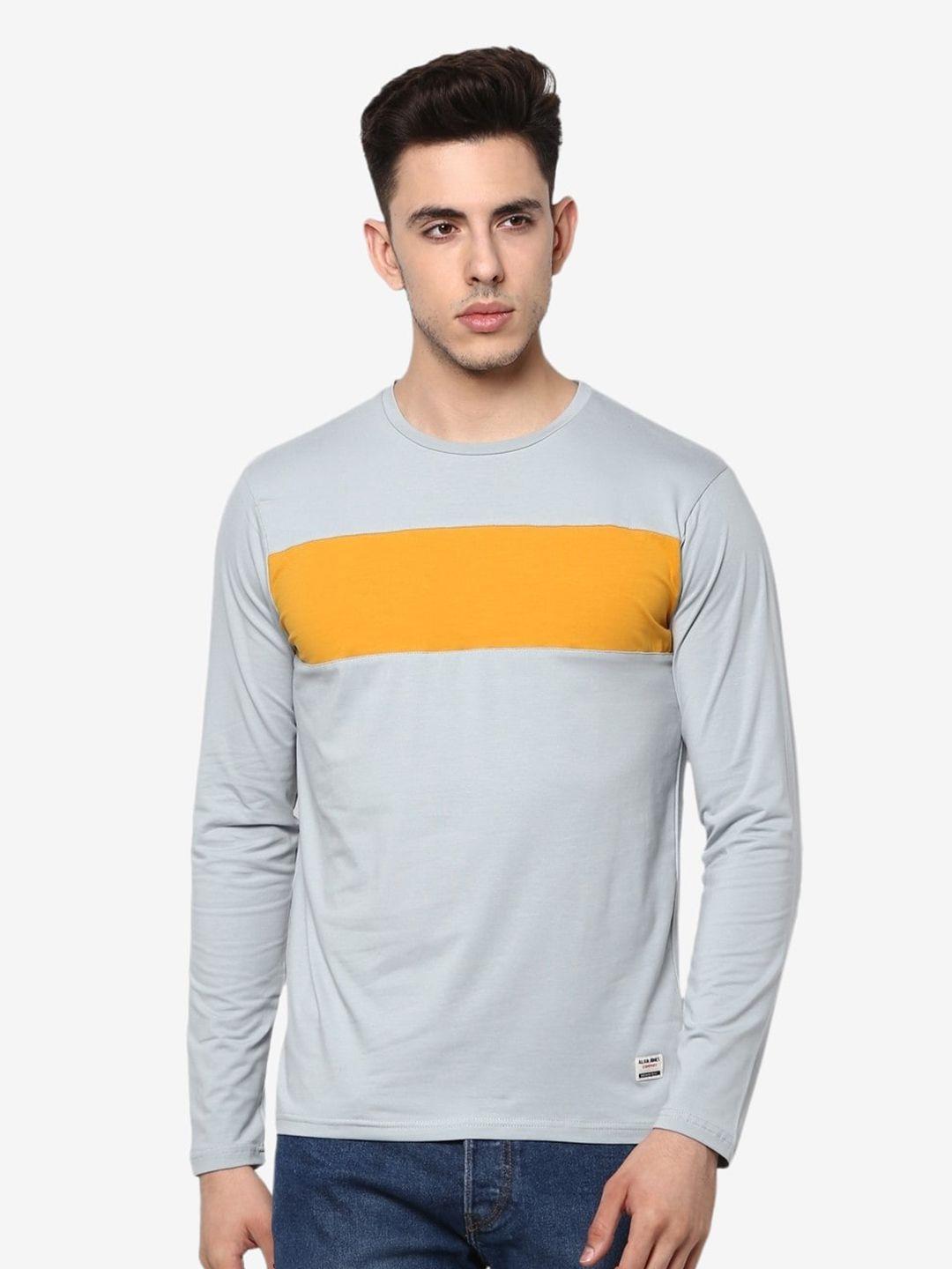 alan jones colourblocked slim fit t-shirt