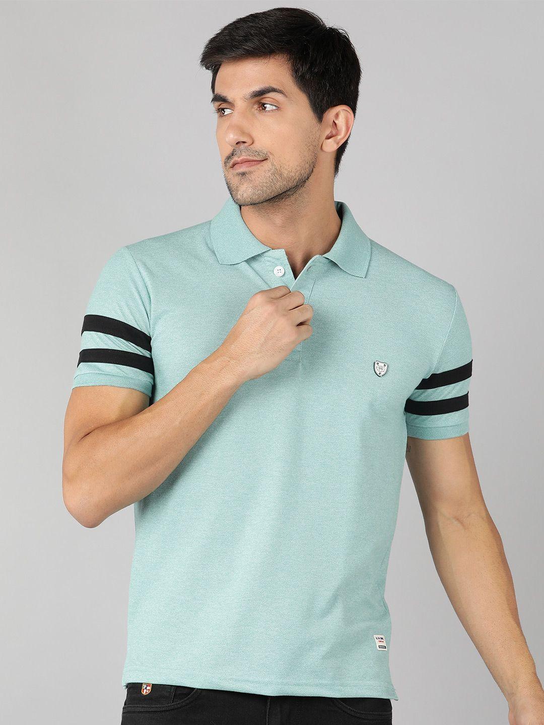 alan jones polo collar slim fit t-shirt