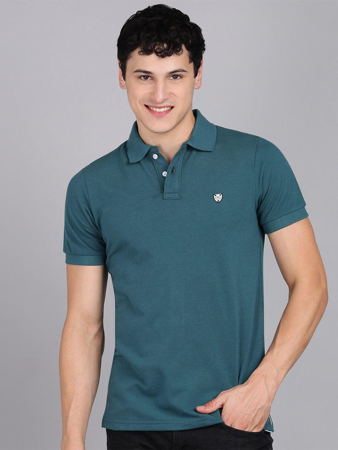 alan jones polo collar slim fit t-shirt