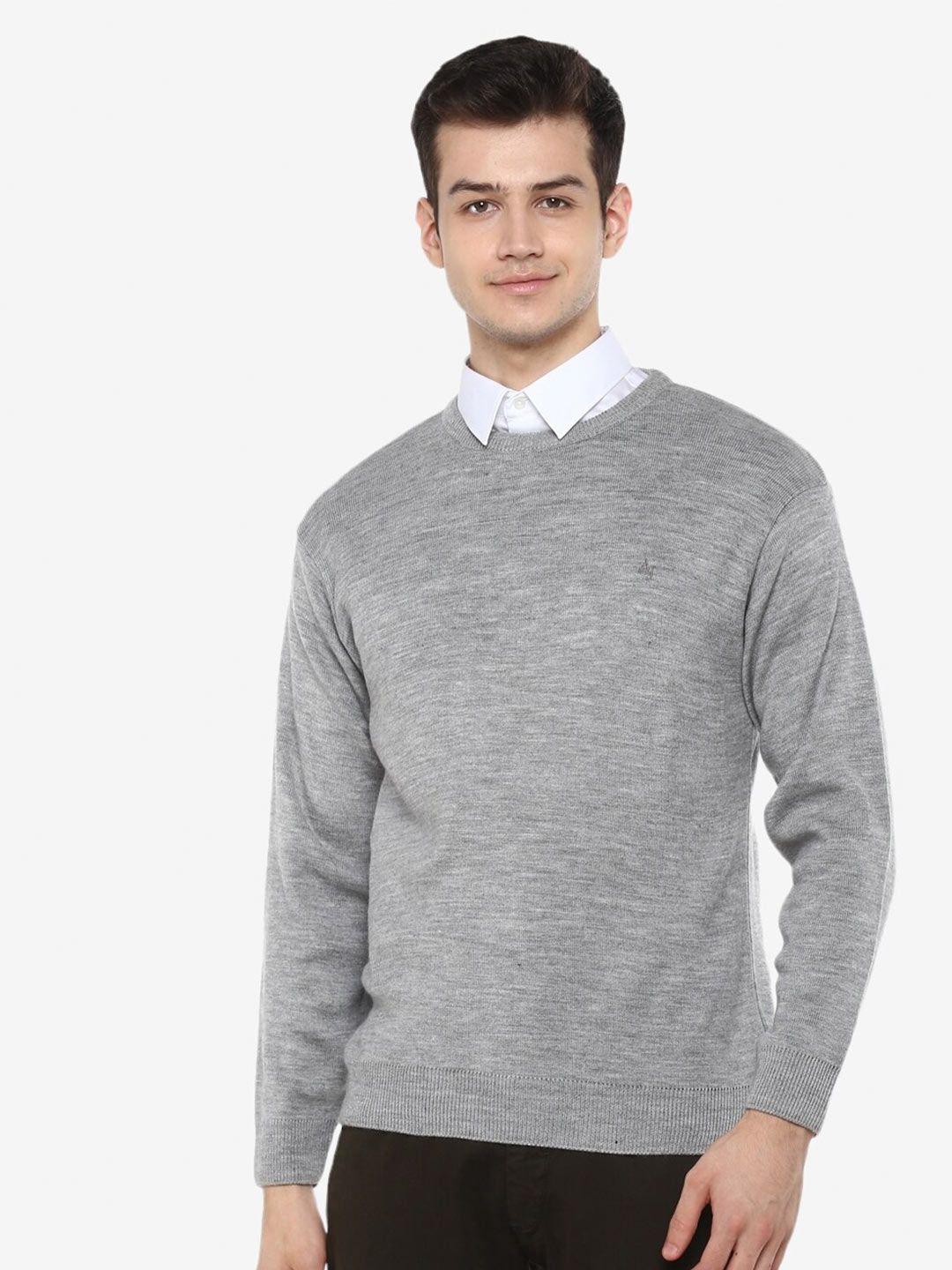 alan jones round neck long sleeves acrylic pullover