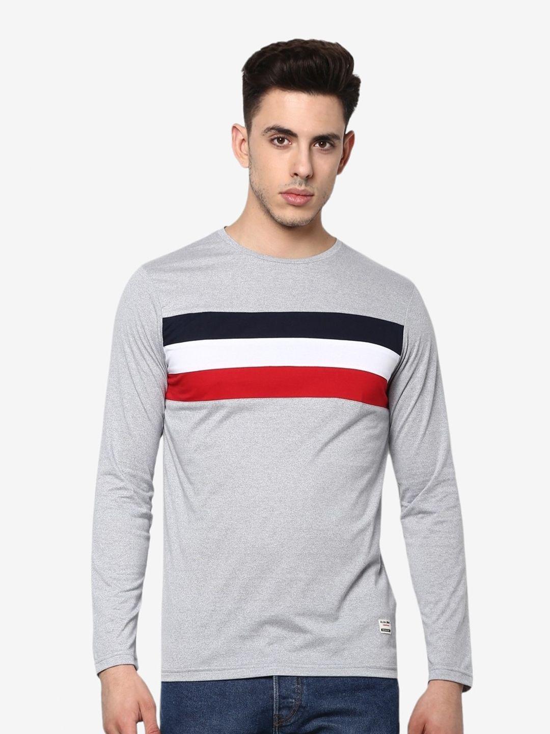 alan jones striped slim fit t-shirt