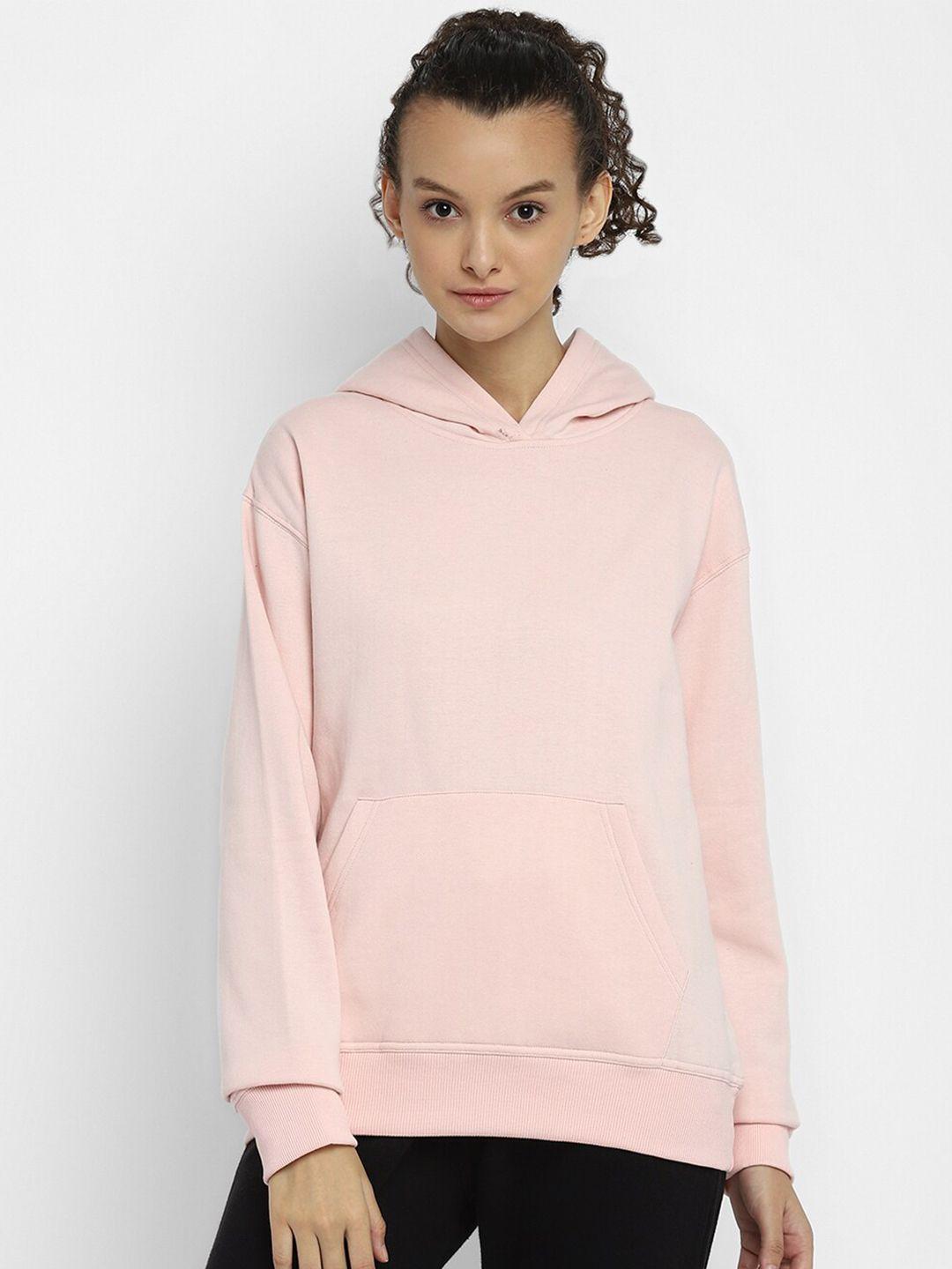 alan jones women pink hooded sweatshirt