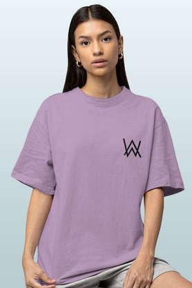 alan walker core walkers join round neck womens oversized t-shirt - lavender