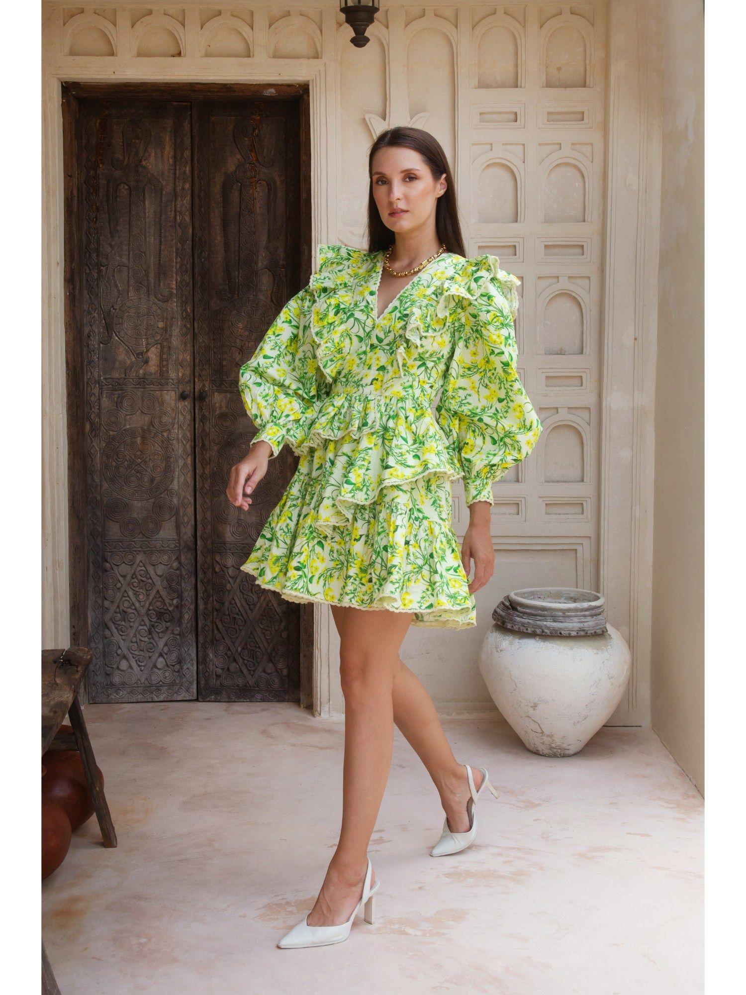 alaya green dress