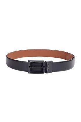 albane men's leather formal wear reversible belt - tan