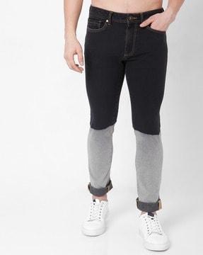 albert heavily washed slim fit jeans