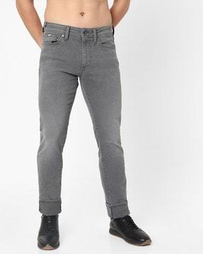 albert simple washed slim fit jeans