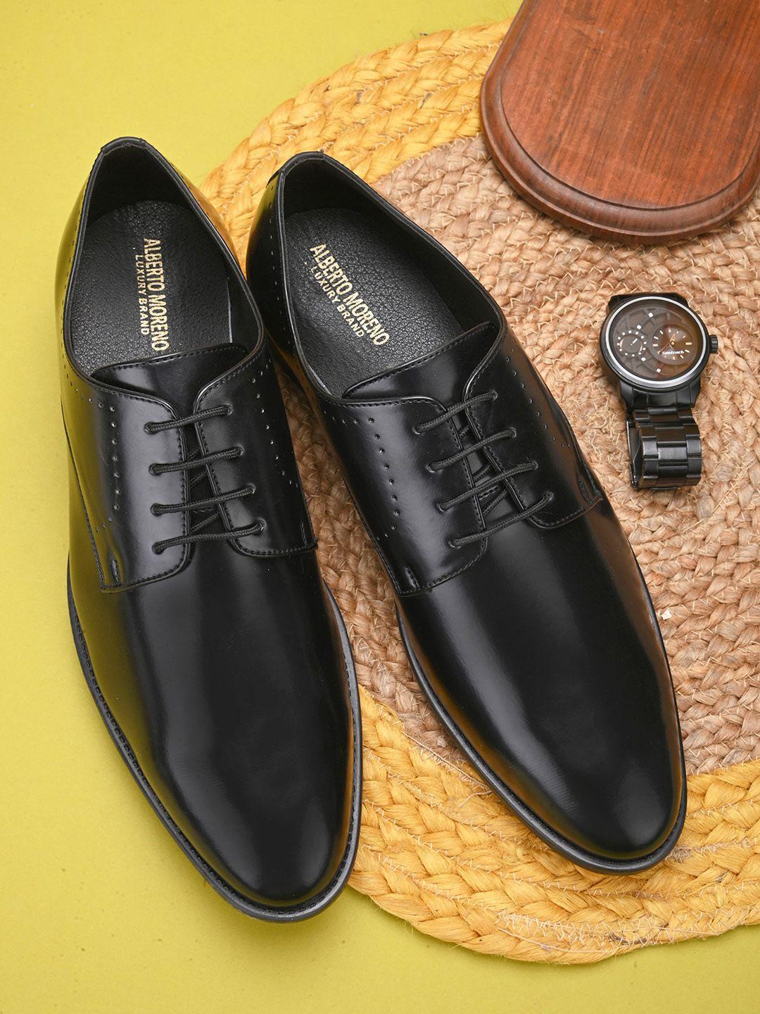 alberto moreno men textured lace-ups formal derbys