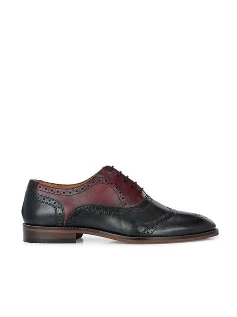alberto torresi men's black brogue shoes