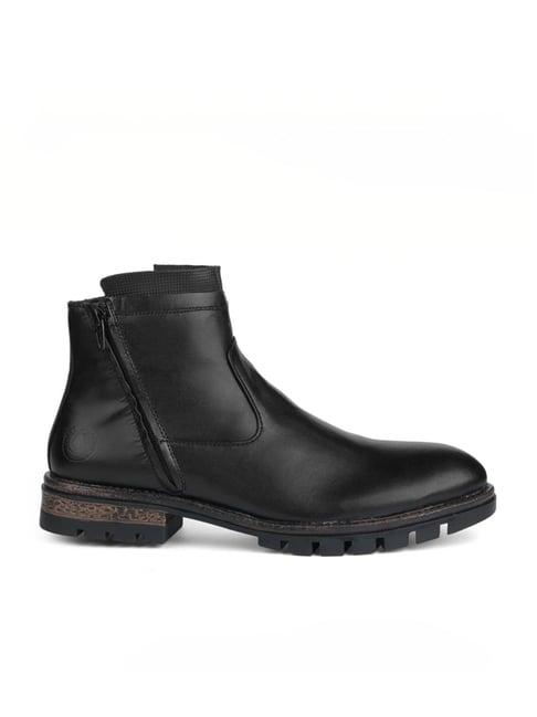 alberto torresi men's black casual boots