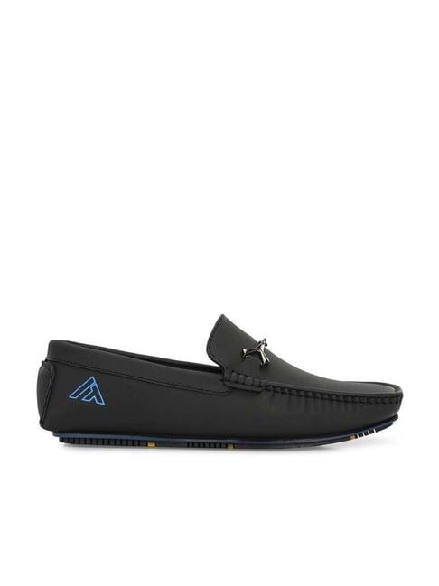 alberto torresi men's black casual loafers