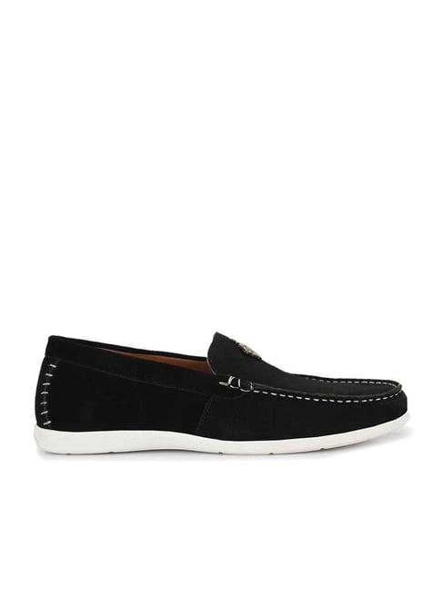alberto torresi men's black casual loafers
