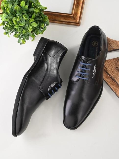 alberto torresi men's black derby shoes