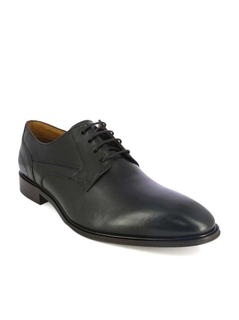 alberto torresi men's black derby shoes