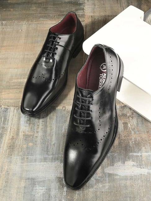 alberto torresi men's black oxford shoes