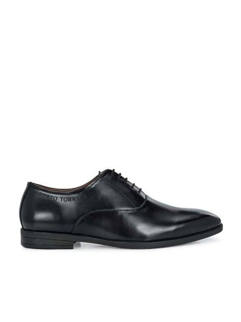 alberto torresi men's black oxford shoes