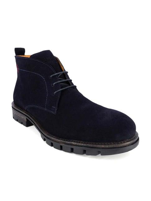 alberto torresi men's navy chukka boots