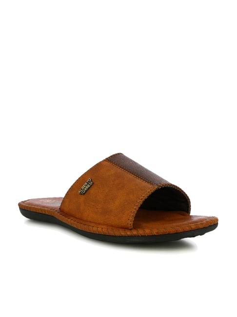 alberto torresi men's nova tan & brown casual sandals