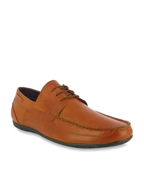 alberto torresi men's tan boat shoes