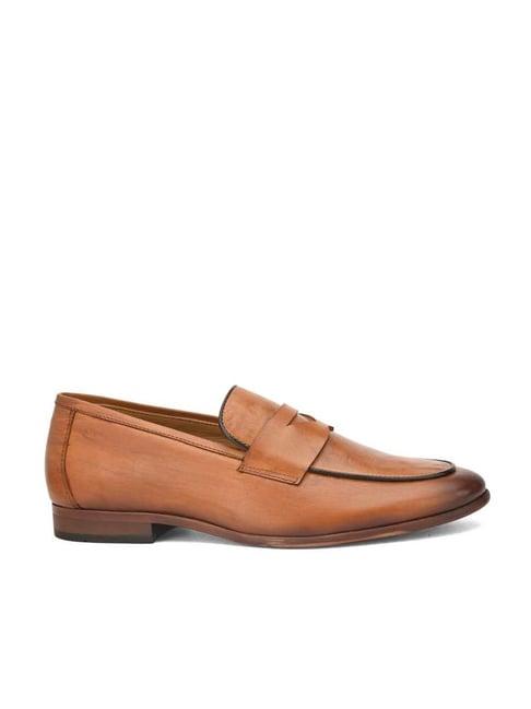 alberto torresi men's tan casual loafers