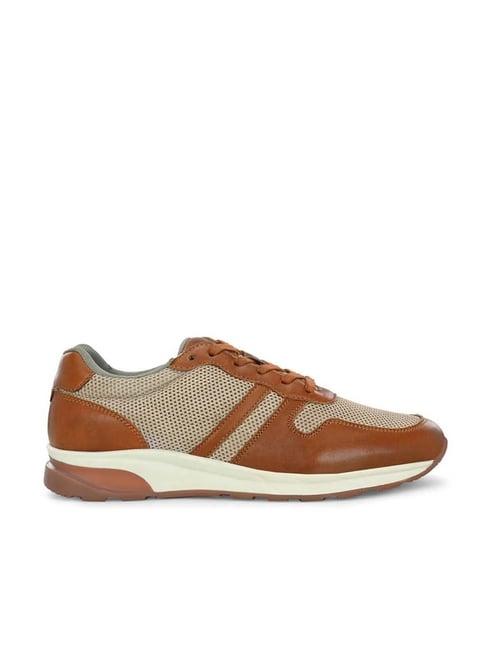 alberto torresi men's tan casual sneakers