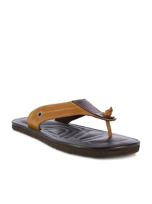 alberto torresi men's tan thong sandals