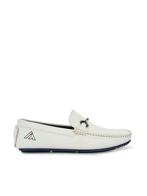 alberto torresi men's white casual loafers
