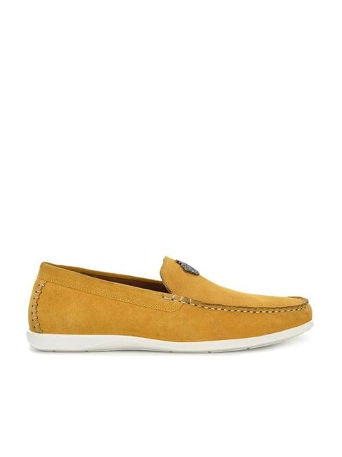 alberto torresi men's yellow casual loafers