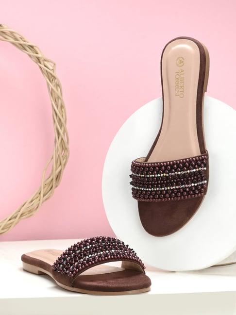 alberto torresi women's brown casual sandals