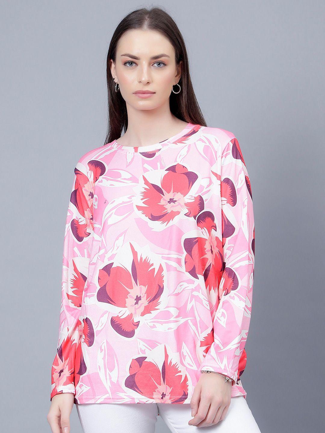albion floral printed pure cotton casual top
