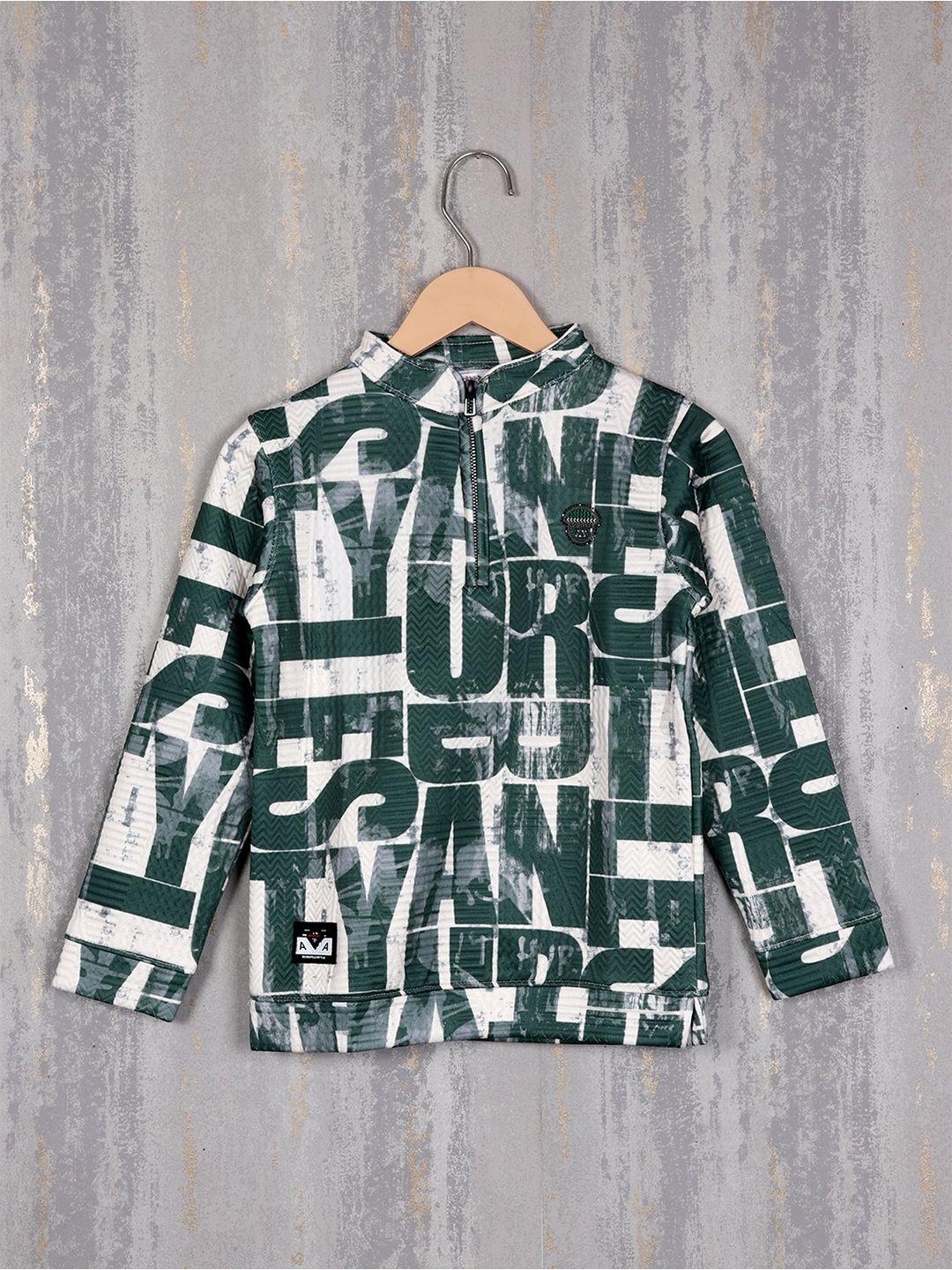 albion boys abstract printed pure cotton pullover sweatshirt
