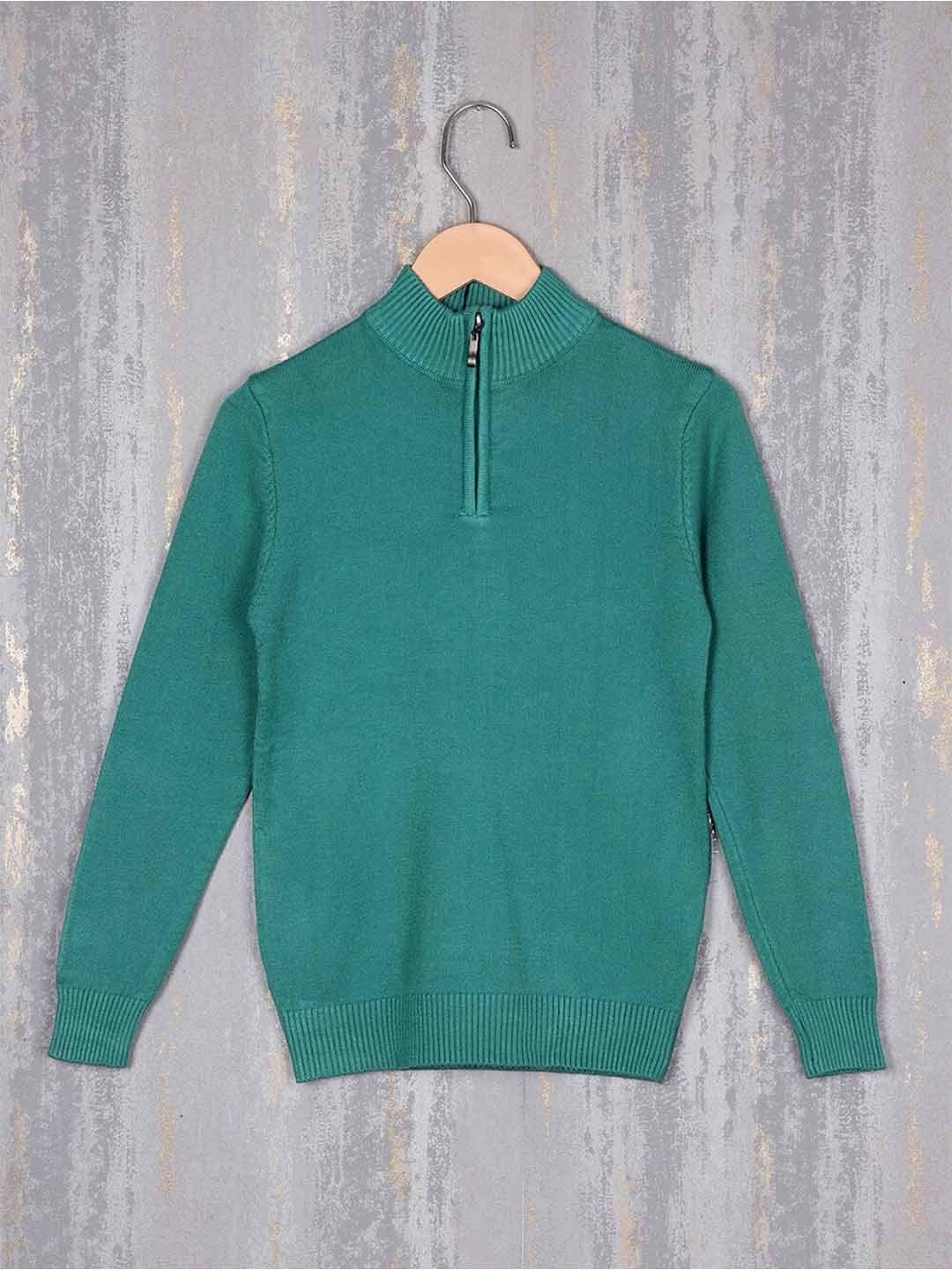 albion boys mock collar woollen pullover sweater