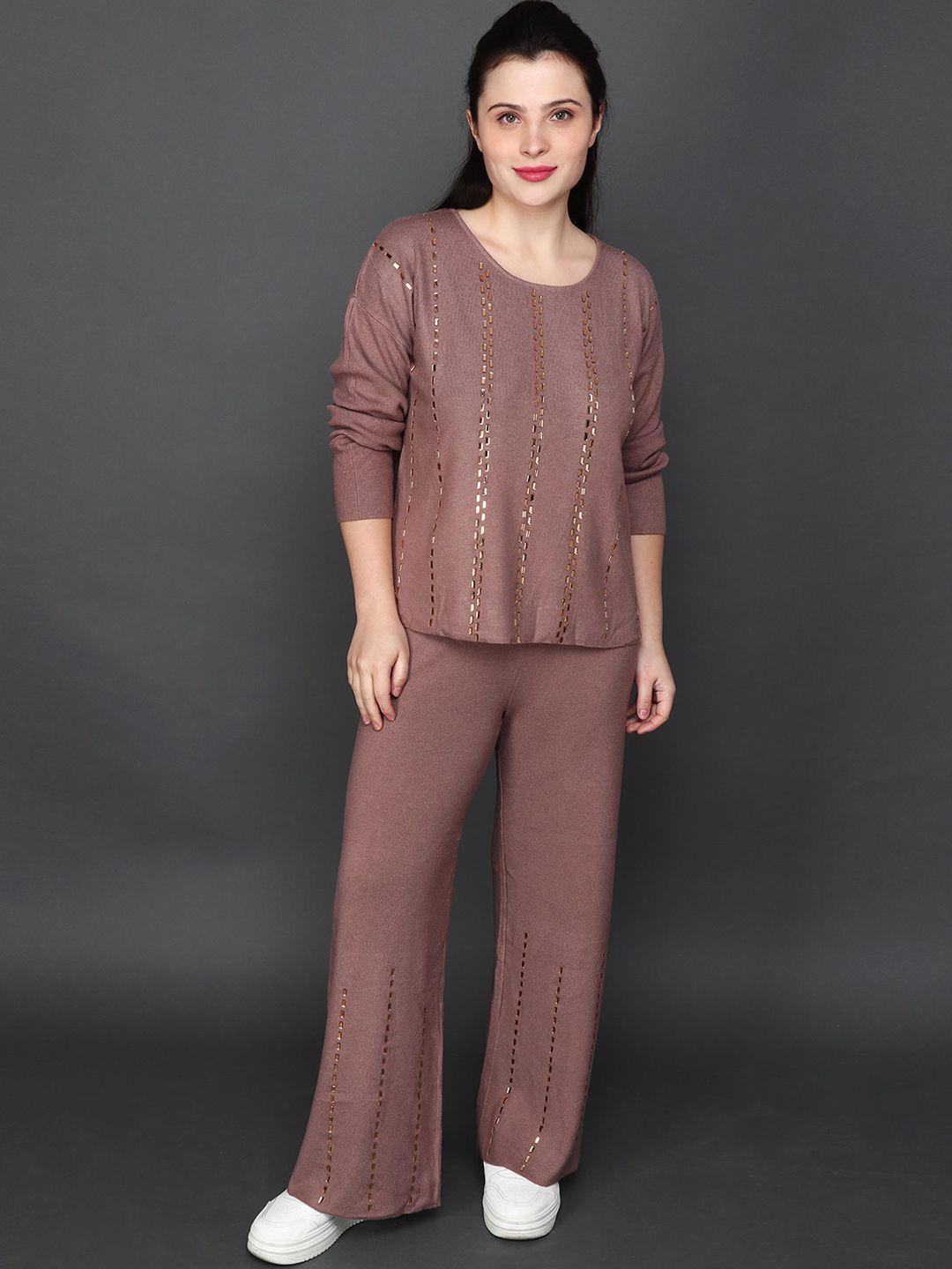 albion embellished sweater & trousers co-ords