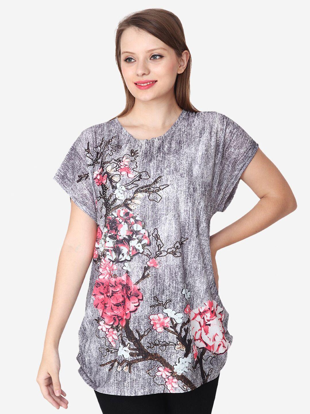 albion floral printed pure cotton top