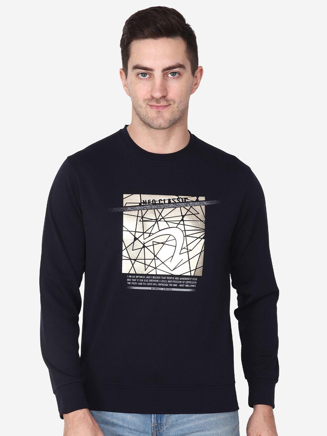 albion graphic printed pure cotton pullover