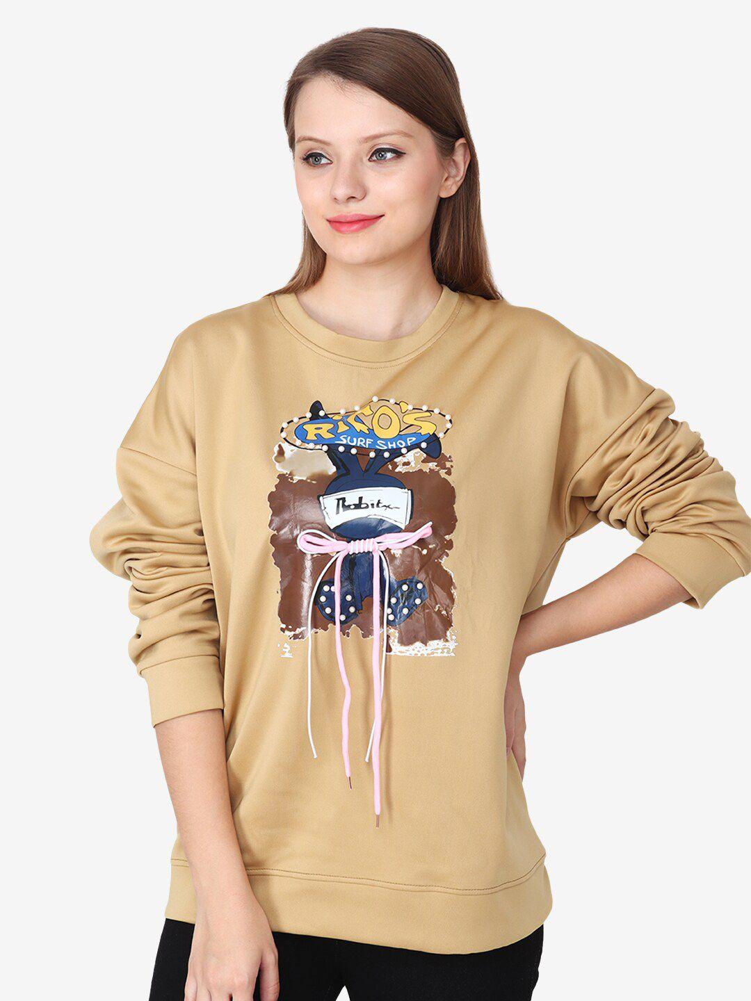 albion graphic printed woolen sweatshirt